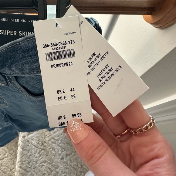 Hollister Girl’s 00 Super Skinny Jeans NWT - Picture 3 of 3